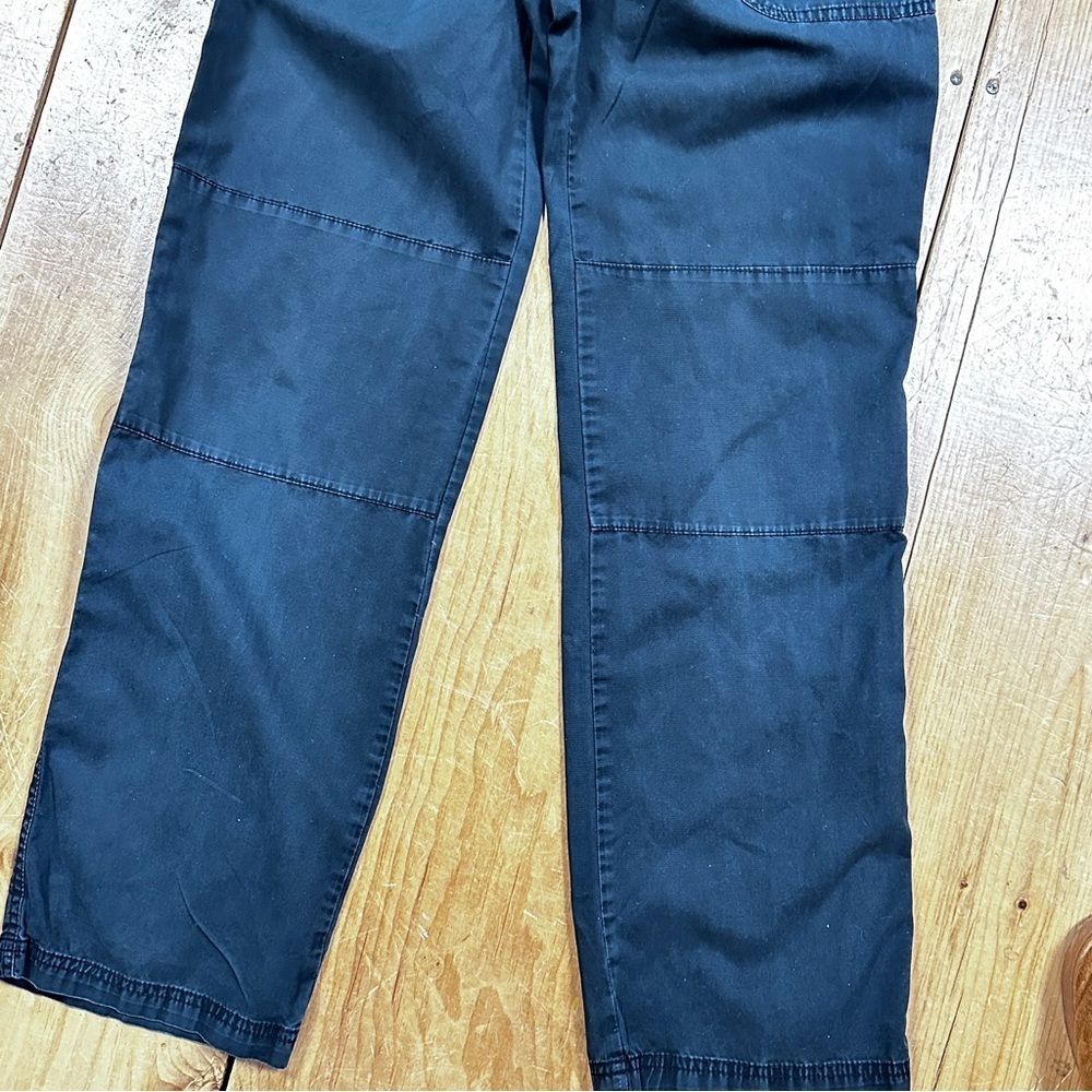 🌸 Circo Pull On Cotton Pants Reinforced Knee, Elastic Waist Black, XL / 16 - Picture 6 of 9